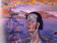 Dali, Salvador - self-portrait with the neck of raphael